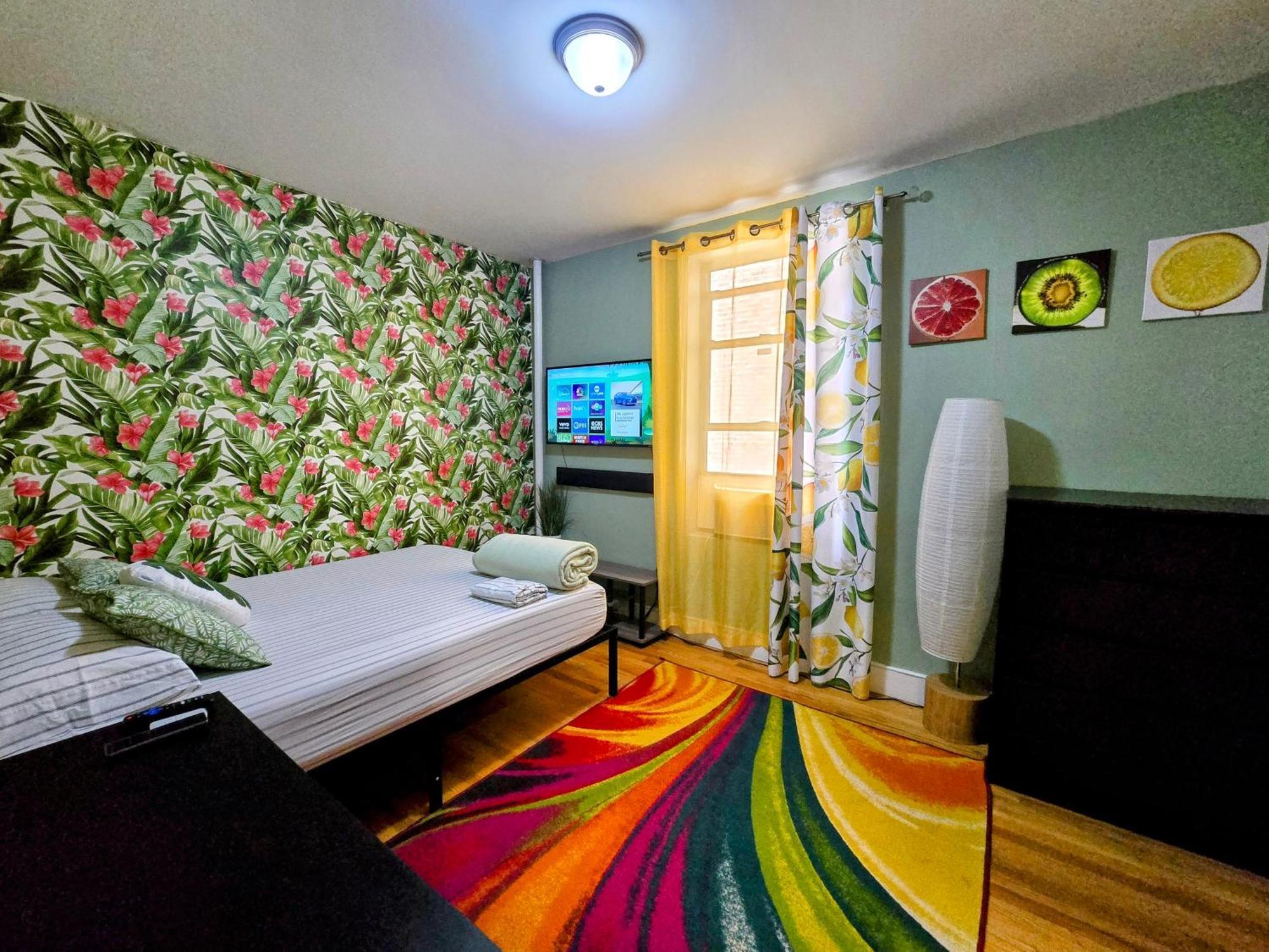 Tropical Comfort Room In Harlem Cozy Stay With Snacks & Style Nowy Jork Zewnętrze zdjęcie