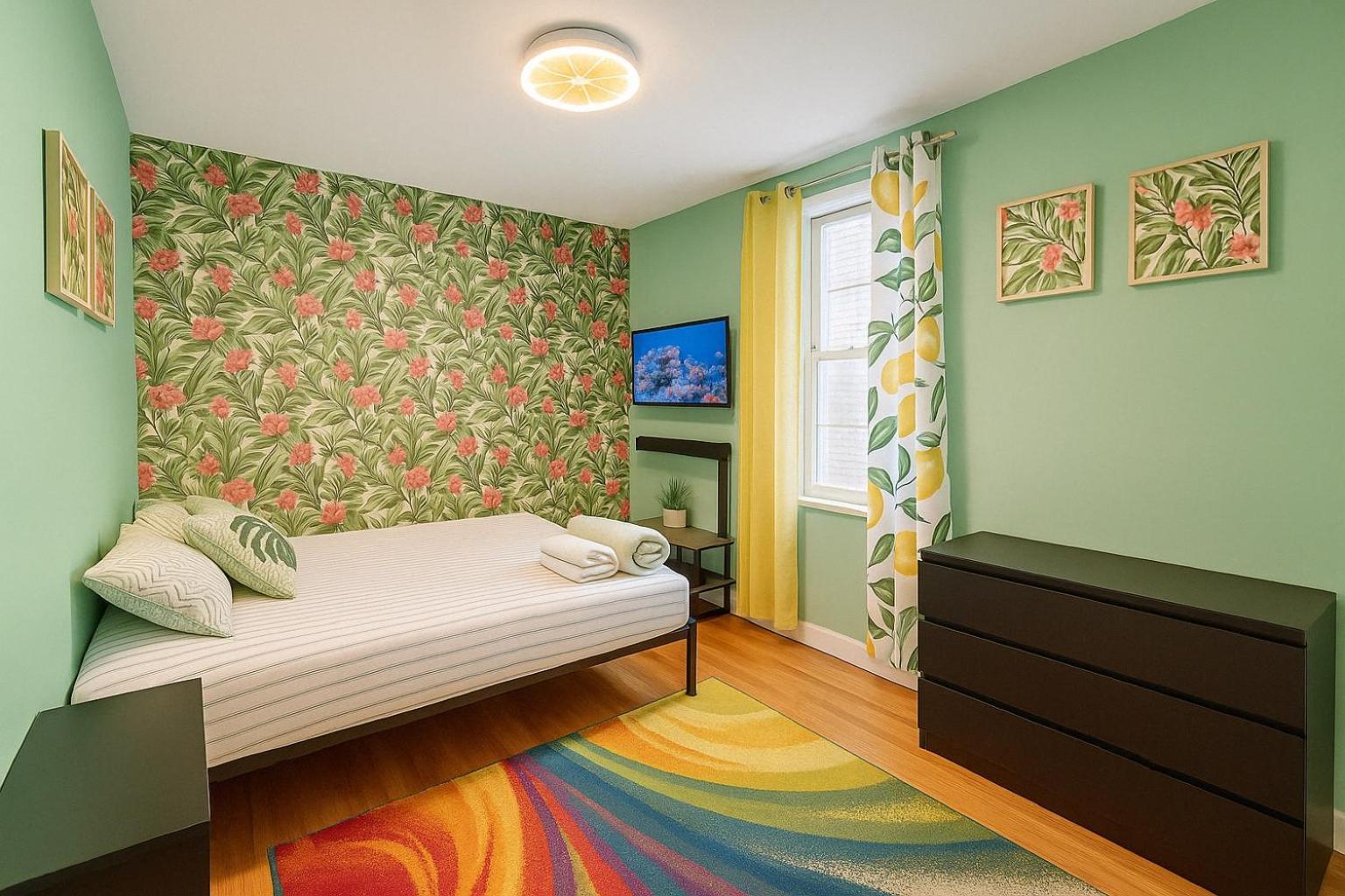 Tropical Comfort Room In Harlem Cozy Stay With Snacks & Style Nowy Jork Zewnętrze zdjęcie